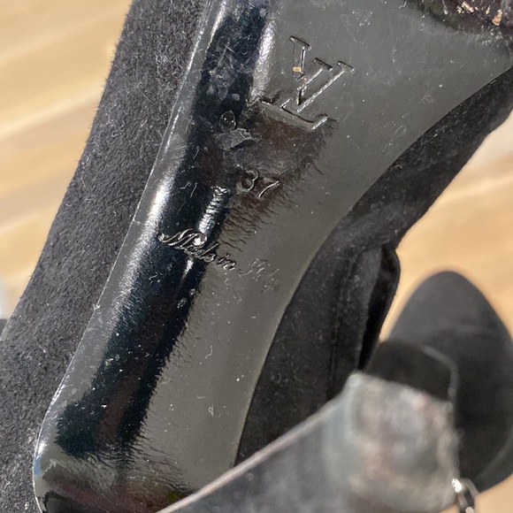 louis Vuitton suede black boots 37 - Picture 6 of 6